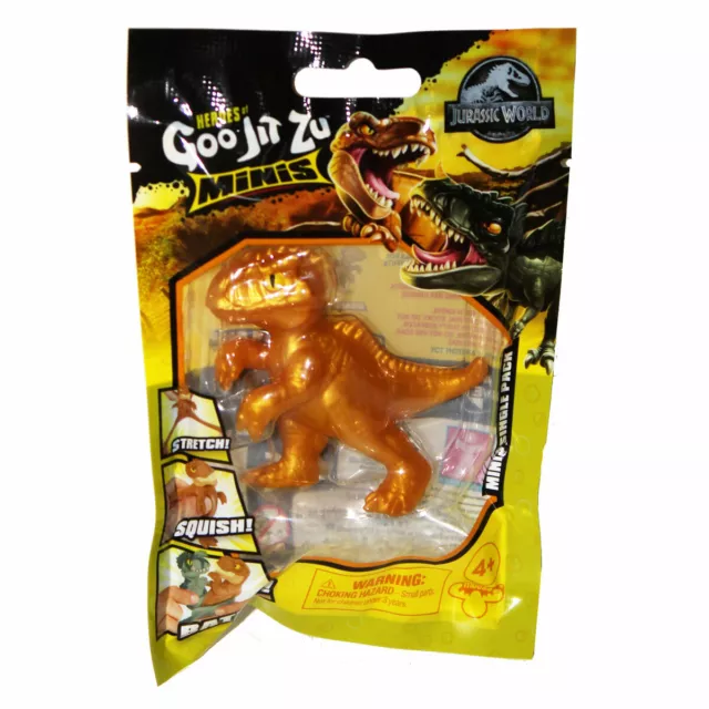 Heroes De Goo Jit Zu Minis Jurassic World de Collection Étire Dinosaures Assorti