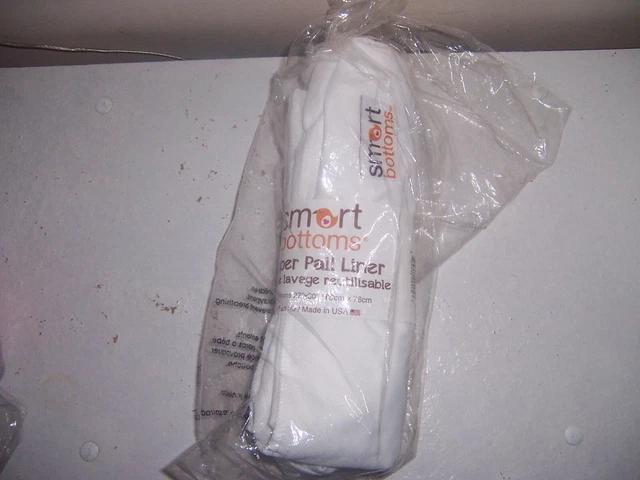 Smart Bottoms cloth  Diaper Pail Liner New  white  27" by 30"