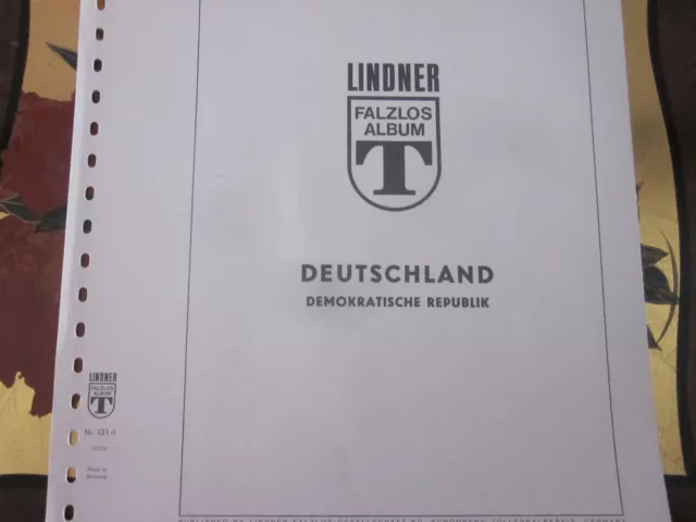 DDR Sammlung 1975/76 gestempelt komplett auf Lindner Vordrucken 121d T-System