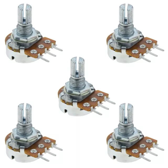 5 x 50K Logarithmic Log Splined Potentiometer Pot