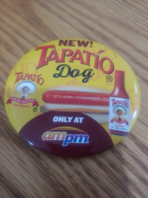 Rare Tapatio Dog Only At Arco Ampm Button-New 3" Diameter