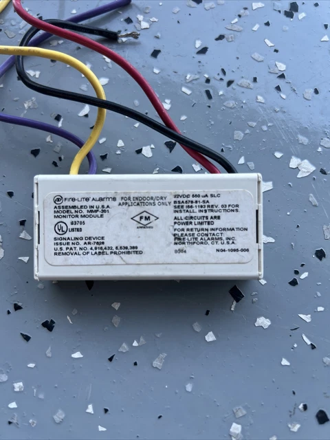 HONEYWELL FIRE-LITE ADDRESSABLE Fire Alarm Mini Monitor Module MMF-301 ...