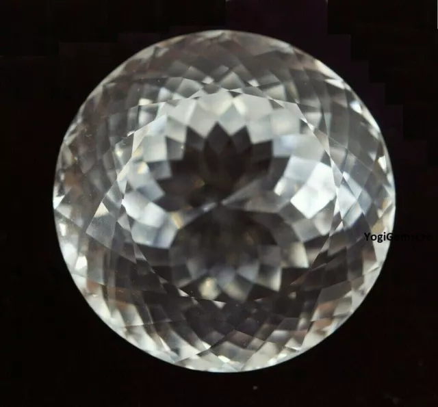 150 Ct Natural White Montana Sapphire Diamond Cut FLAWLESS Certified Gemstone
