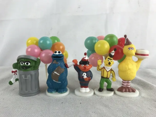 1970s Vintage Wilton Cake Topper Muppets  Woodridge Big Bird, Cookie Monster etc