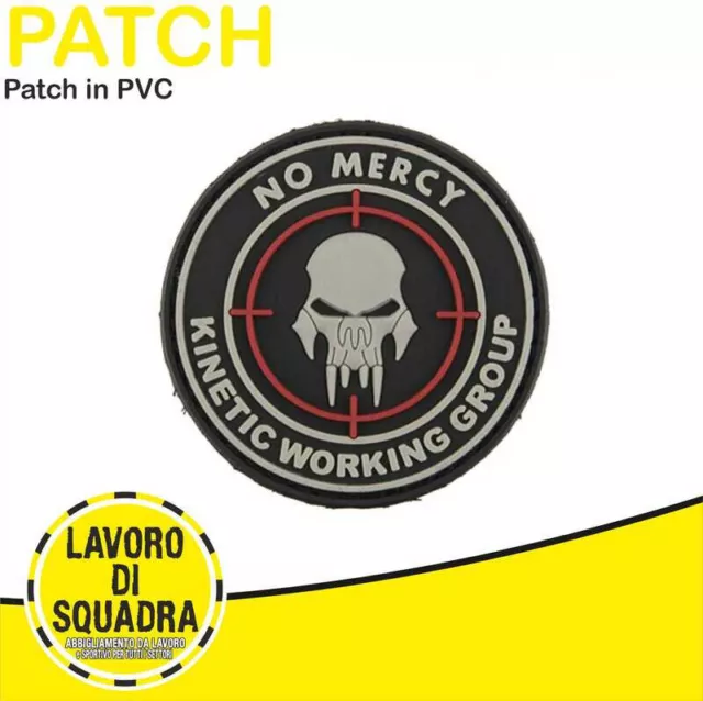 Patch Toppa in PVC 3D No Mercy Military Airsoft Softair