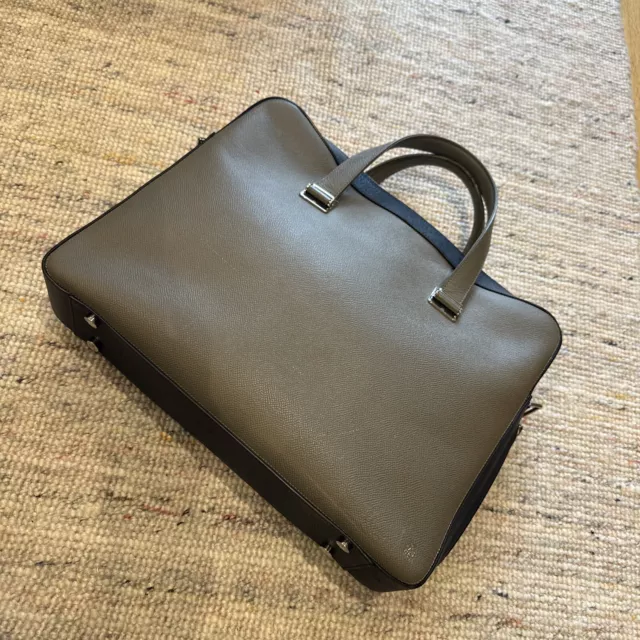 Dunhill Navy/Grey briefcase Men’s leather