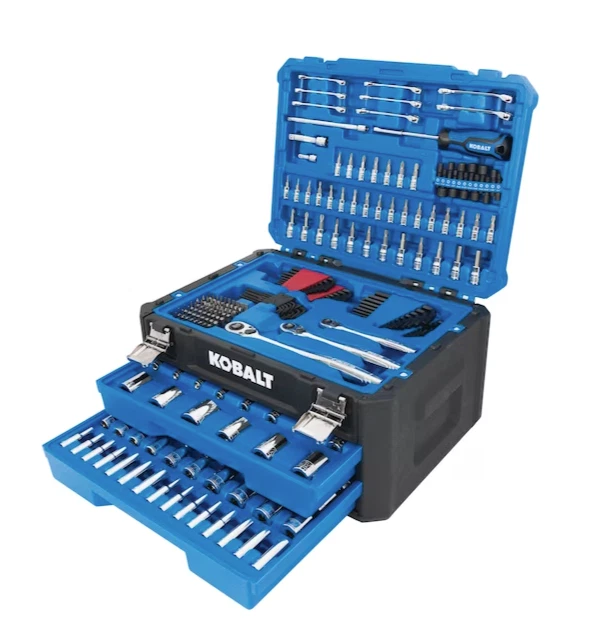 KOBALT 277PIECE STANDARD (SAE) and Metric Polished Chrome Mechanics