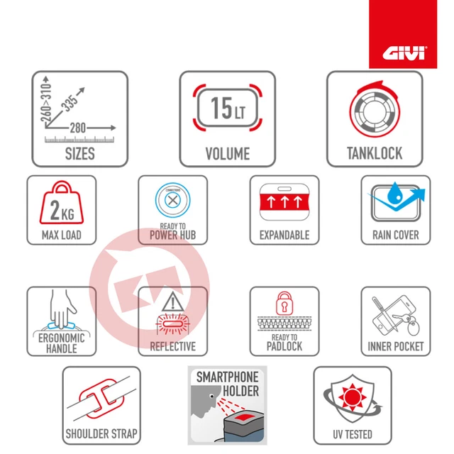 GIVI BF02 FLANGIA PER BORSA SERBATOIO TANKLOCK APRILIA ETV