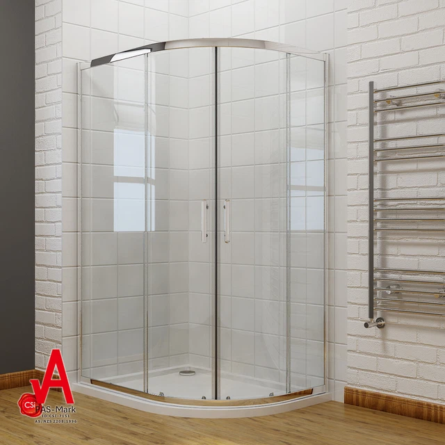 CURVED SHOWER SCREEN Enclosure Sliding Door Corner Quadrant Cubicle