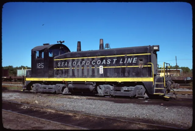 Original Rail Slide - SCL Seaboard Coast Line 125 Charleston SC 11-13-1977