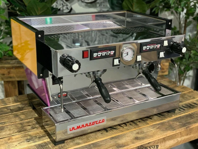 Macchina Caffe' Espresso La Marzocco Linea Classic Custom Viola E Arancio 2...