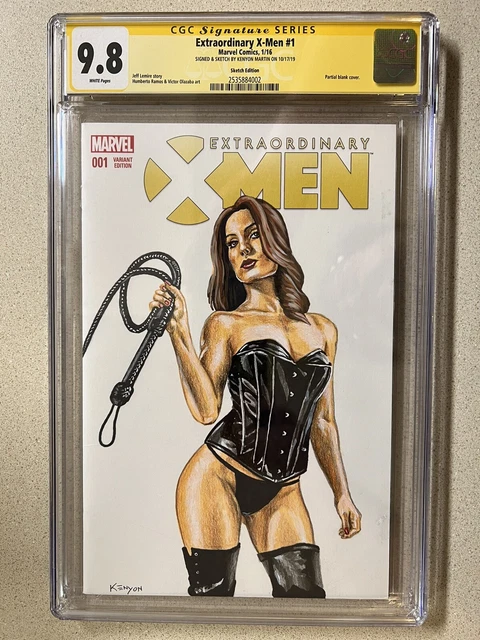 Extraordinary X-Men 1 CGC 9.8 SS Kenyon Martin Sketch 