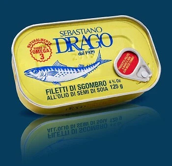 Filetti Di Sgombro Drago In Olio Di Semi 6 Barattoli Da Gr 125 Conserve