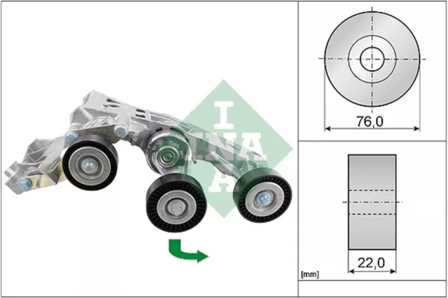 INA Riemenspanner Keilrippenriemen 534 0338 10 für W245 W169 KLASSE MERCEDES 160