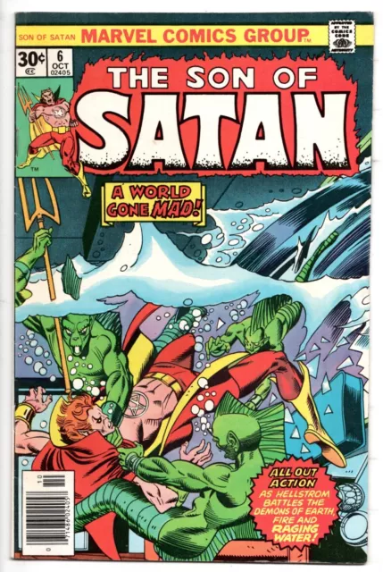 Son Of Satan #6 ( Fn+  6.5 )  6Th Issue Hellstrom Vs The Demons Of Earth