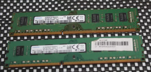 Coppia di memory stick Samsung M378B1G73EB0YK0 8 GB DDR3 12800u non ECC