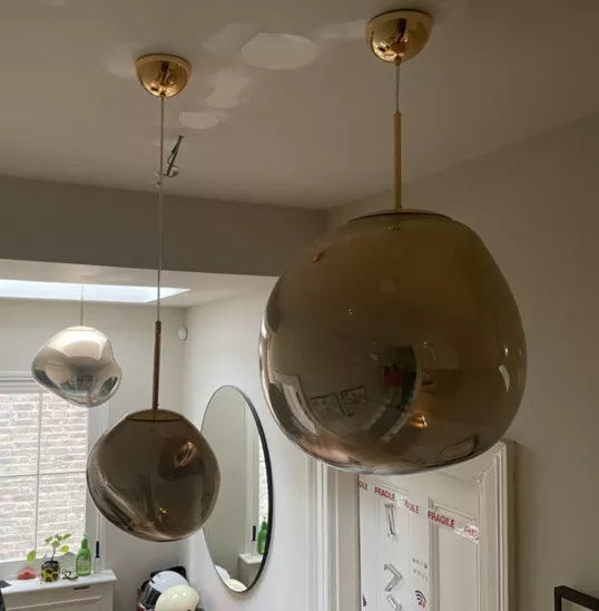 Tom Dixon MINI Melt LED Ceiling Light, GOLD 28cm RRP £625 2 Large Also Avails