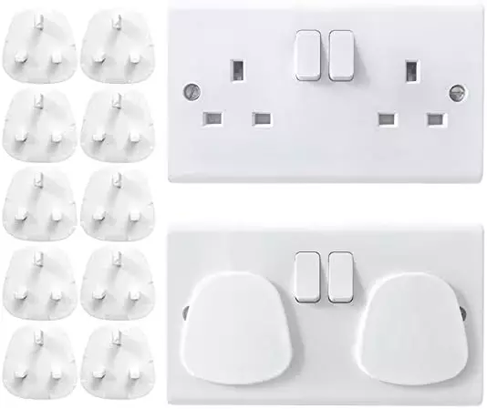 20 x PLUG SOCKET COVER / PROTECTOR  BABY & CHILD SAFETY PROTECTOR MAINS SOCKET