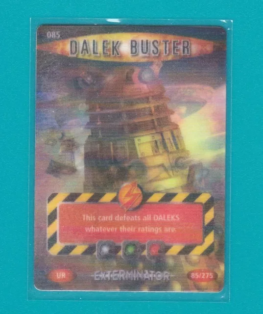 Dr Doctor Who BATTLES IN TIME EXTERMINATOR Ultra Rare Card UR 085 Dalek Buster