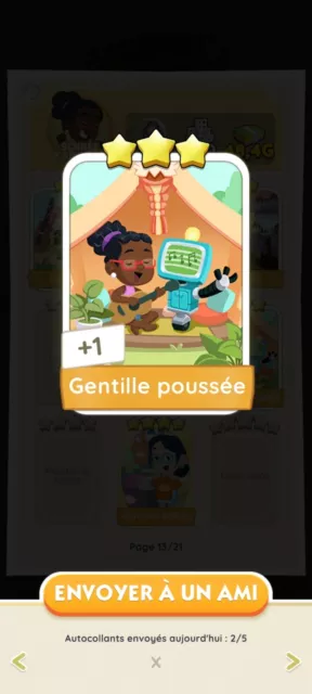 monopoly go 3 Etoiles Gentille Poussée