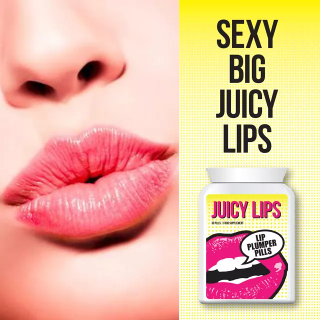 Juicy Lips Lip Plumper Pills Get Bigger Lips Fuller Lips Plumper Pout