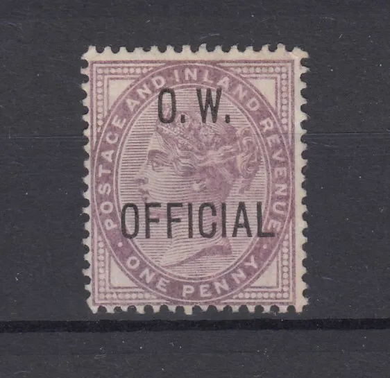 GB QV 1896 1d Lilac O.W. Official O/P SGO33 MH BP8881
