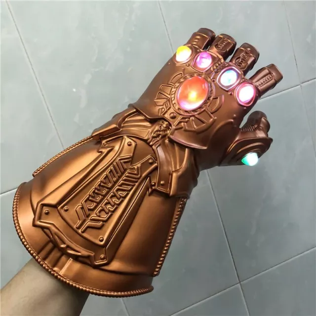 Thanos Golden Gloves Figure Weapons Model Kids Gift Movie Role Playing Cosplay