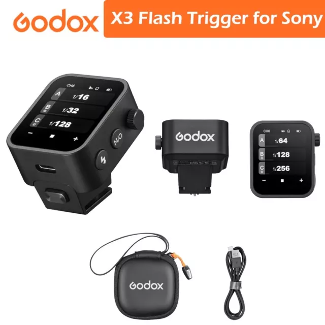 Godox X3 TTL HSS Touch Screen Trigger Transmitter for Sony Cameras New