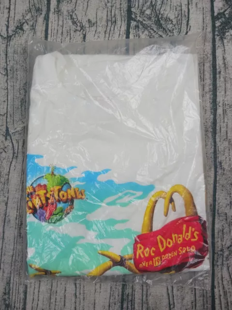 Vintage SEALED 1994 Flintstones McDonald's Single Stitch T-Shirt Adult XL NEW