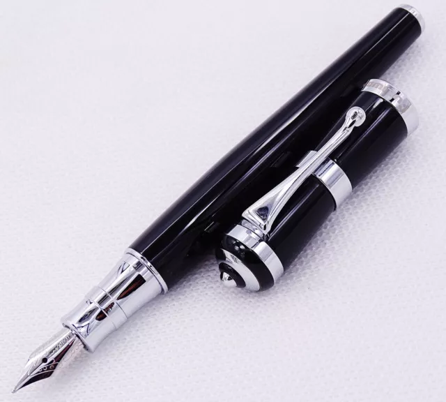 Fuliwen Fountain Pen Fashion Style Fine Nib Writing Office/Gifts Pen,Black