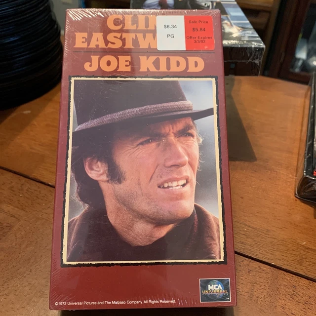 JOE KIDD VHS PG 1995 Vintage Western Clint Eastwood (BRAND NEW SEALED