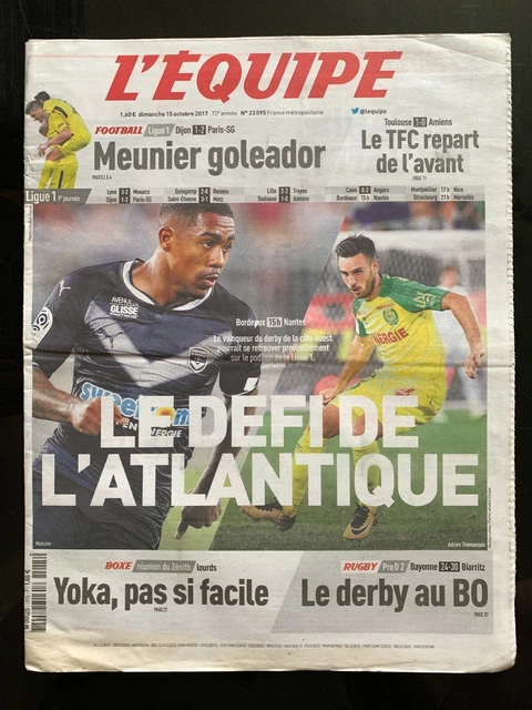 Journal L'Équipe Du 10 Novembre 1977 : Monaco, Nice, PSG, Saint-Étienne, Maertens, Hinault