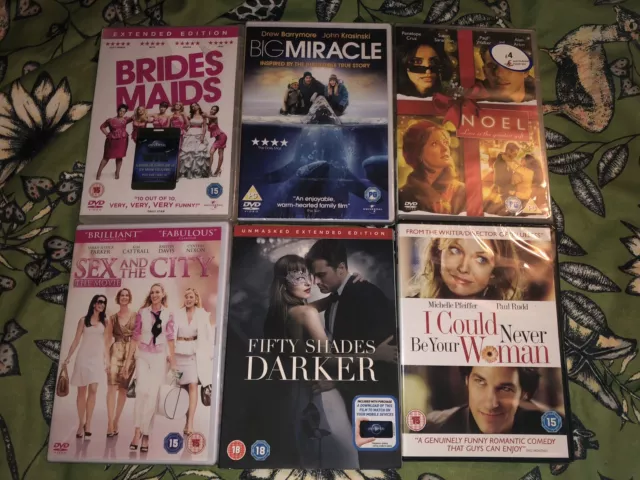 6x Various Chick Flick DVDs Brand New & Sealed