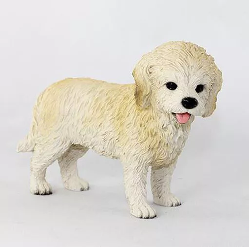 COCKAPOO DOG BLONDE Figurine Statue Hand Painted Resin Gift Pet Lovers
