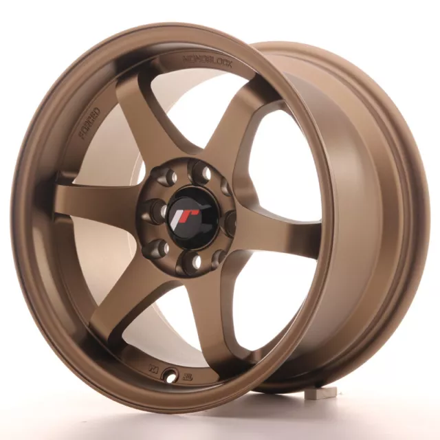 MEGA DEALS - Japan Racing JR3 Alloy Wheel 15x8 - 4x100 / 4x114.3 - ET25 - Bronze