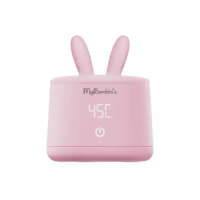 MyBambini's Bottle Warmer Pro™ Tragbarer Babyflaschenwärmer für unterwegs - Pink