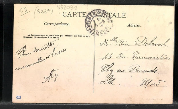 CPA Fresnes-en-Woevre, Rue de Metz, vue de la rue 1907 2