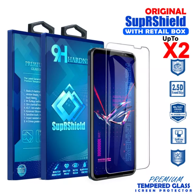 1x 2x For Asus ROG Phone 7 6 Pro 6D Ultimate Tempered Glass Screen Protector