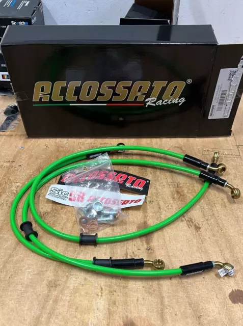 Accossato Kit Tubi Freno Treccia Diretti Kawasaki Z 1000 2003-2006 Offerta