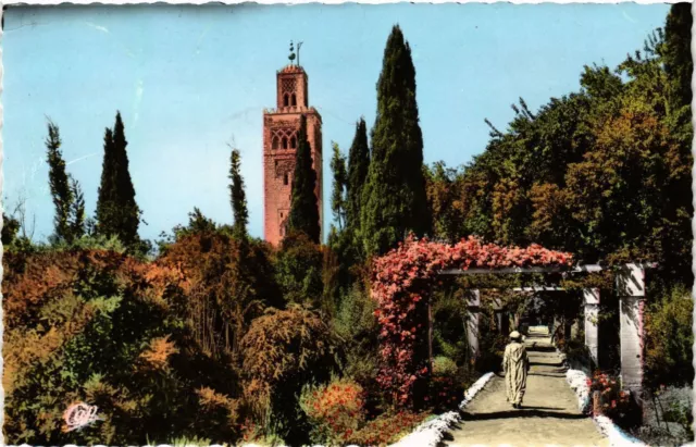 CPM MAROC-Marrakech-La Koutoubia vue du Dar Moulay Ali (329292)