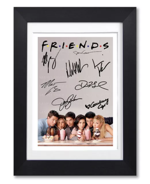 Friends Cast Signed Tv Show Season Series Poster Photo Autograph Gift Reunion