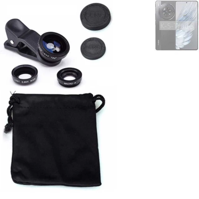Pour Nubia Z 50S Pro Objectifs Smartphone Lentilles fisheye macro grand angle