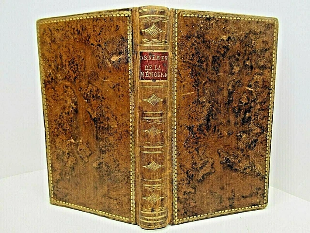 NOUVEAUX ORNEMENTS DE LA MEMOIRE 1805 Illustré CHASSEHENRI IV Reliure ROUEN
