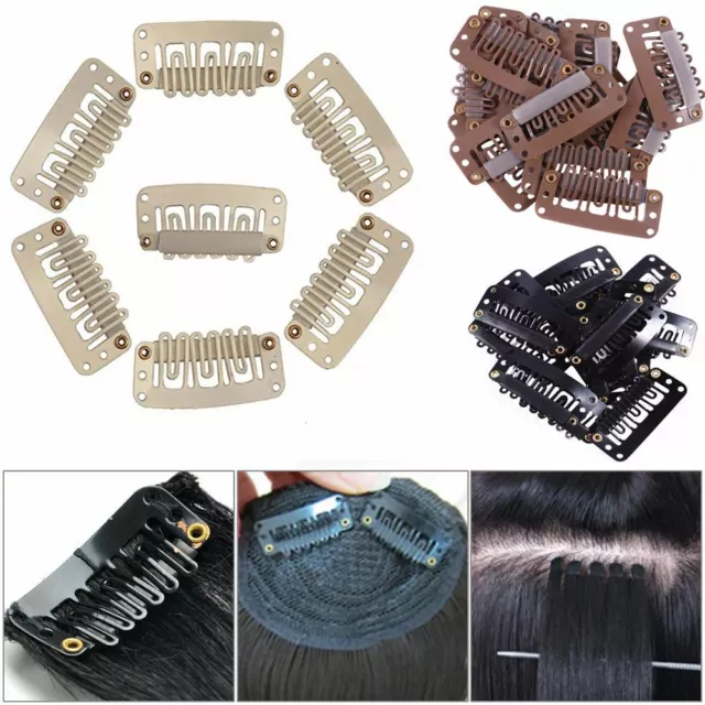 U Shape Weave Toupee Clips Hair Snap Clips Hair Extension Clips Wig Clips_