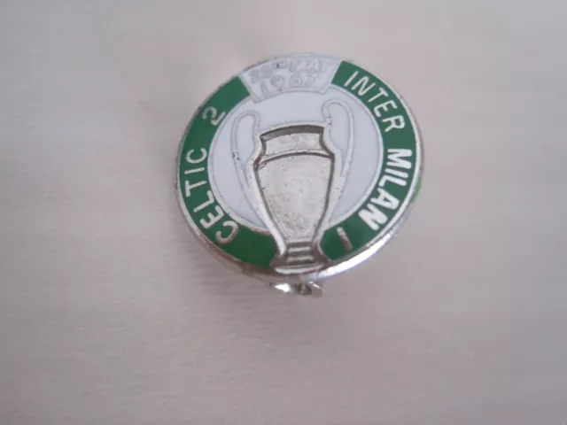 Celtic fc badge - Celtic 2 Inter Milan 1 - 25th may 1967 - very small badge