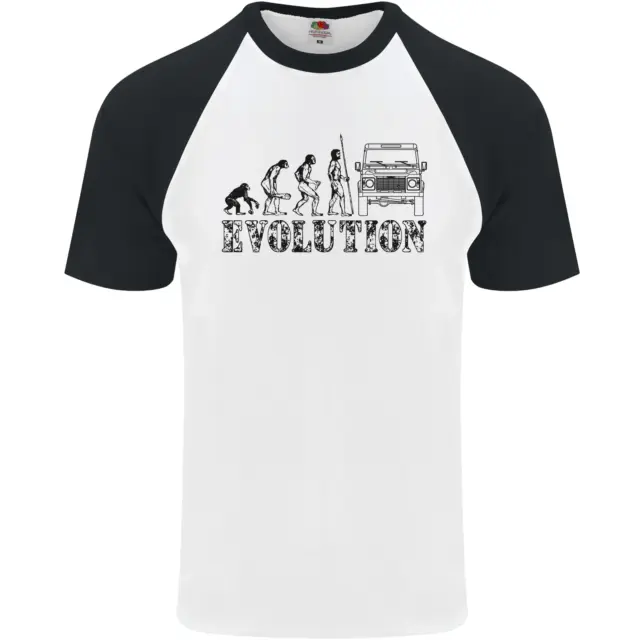 4x4 Evolution Spento Roading Strada Guida DA UOMO S/S Baseball T-Shirt