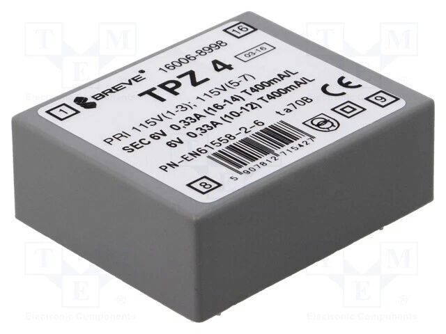 Transformator: Netz TPZ4/2X6V /E1DE