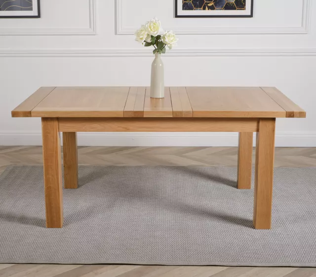 Seattle 150 - 210 cm Oak Extendable Dining Table for 6 - 8 People 2