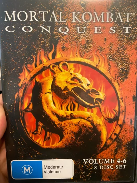 Mortal Kombat Conquest : Volume 4-6 region 4 DVD (3 discs) action series