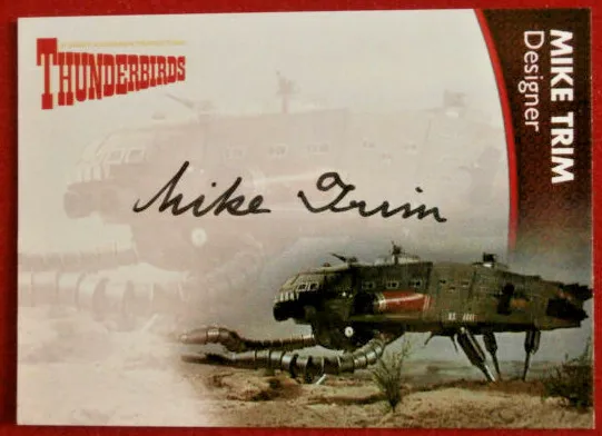 THUNDERBIRDS - MIKE TRIM - Personally Signed Autograph Card MT2, LIMITED EDITION